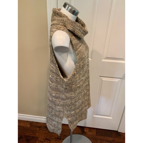Free People Tan Boiled Wool Sleeveless Turtleneck Dress , Size S - Picture 4 of 7
